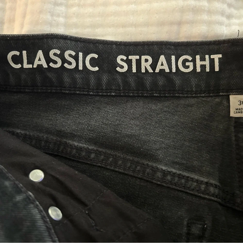 J CREW Re-Imagined Washed Black Classic Straight Leg Jeans Denim 30 10 - Picture 6 of 9